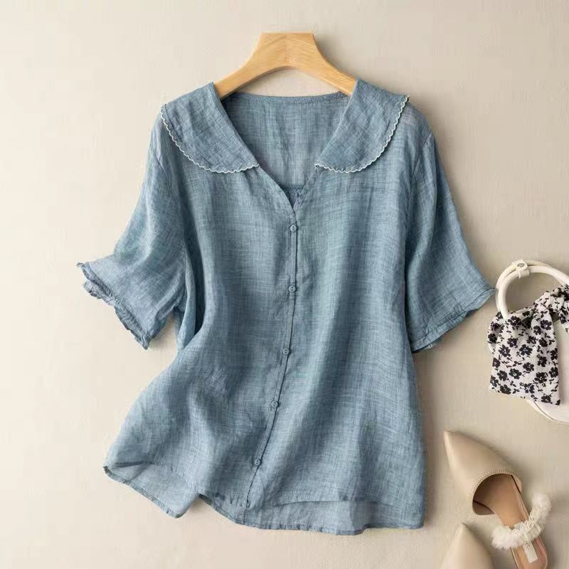 Kristal Blouse With Button Detail