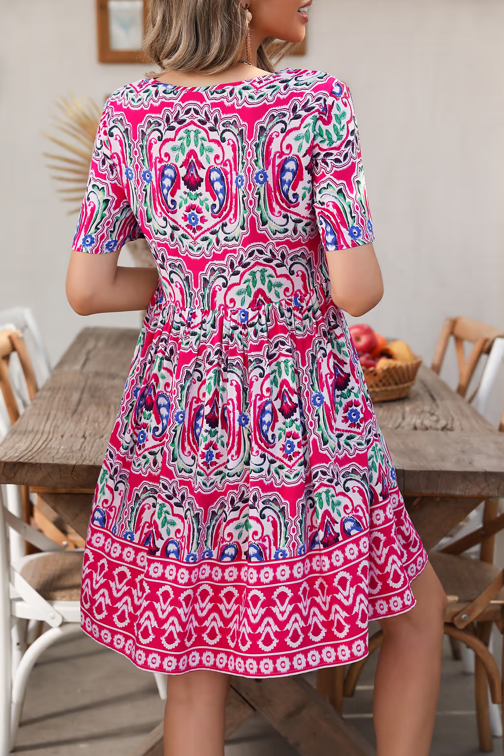 Sienna Boho Floral Print Dress