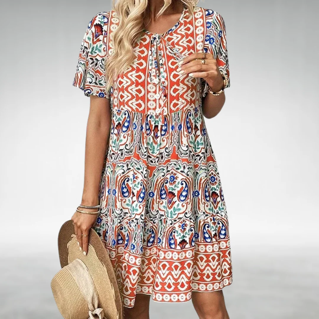 Sienna Boho Floral Print Dress