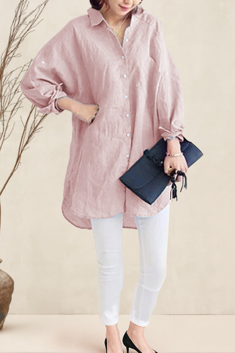 Oversized Cotton Linen Shirt