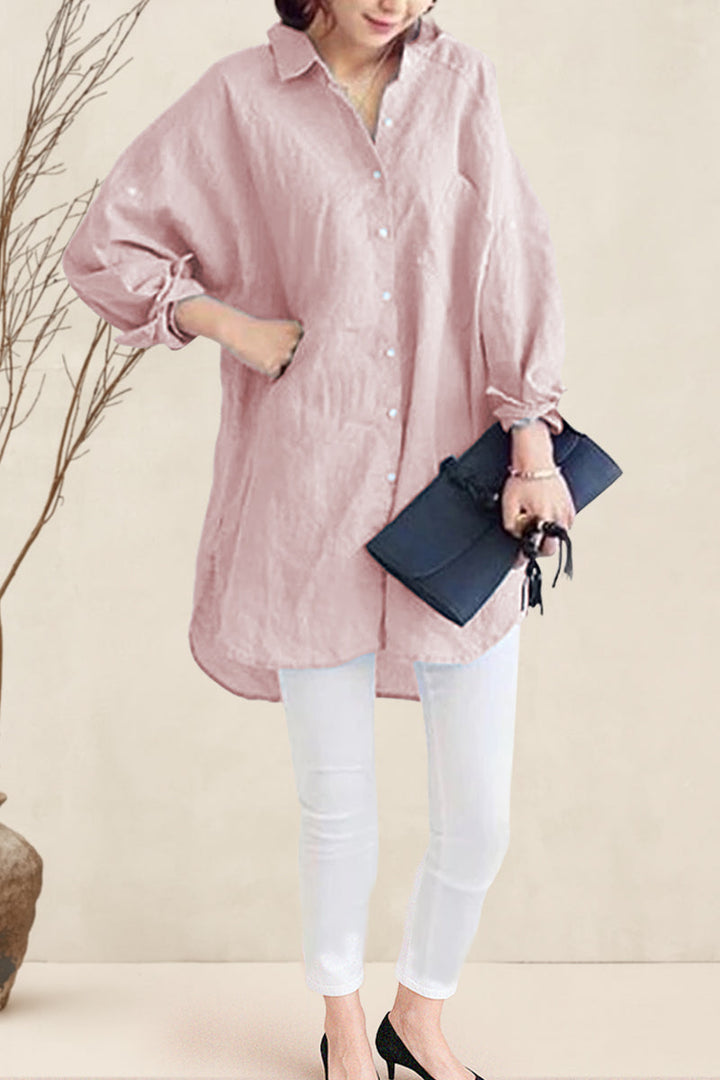Oversized Cotton Linen Shirt