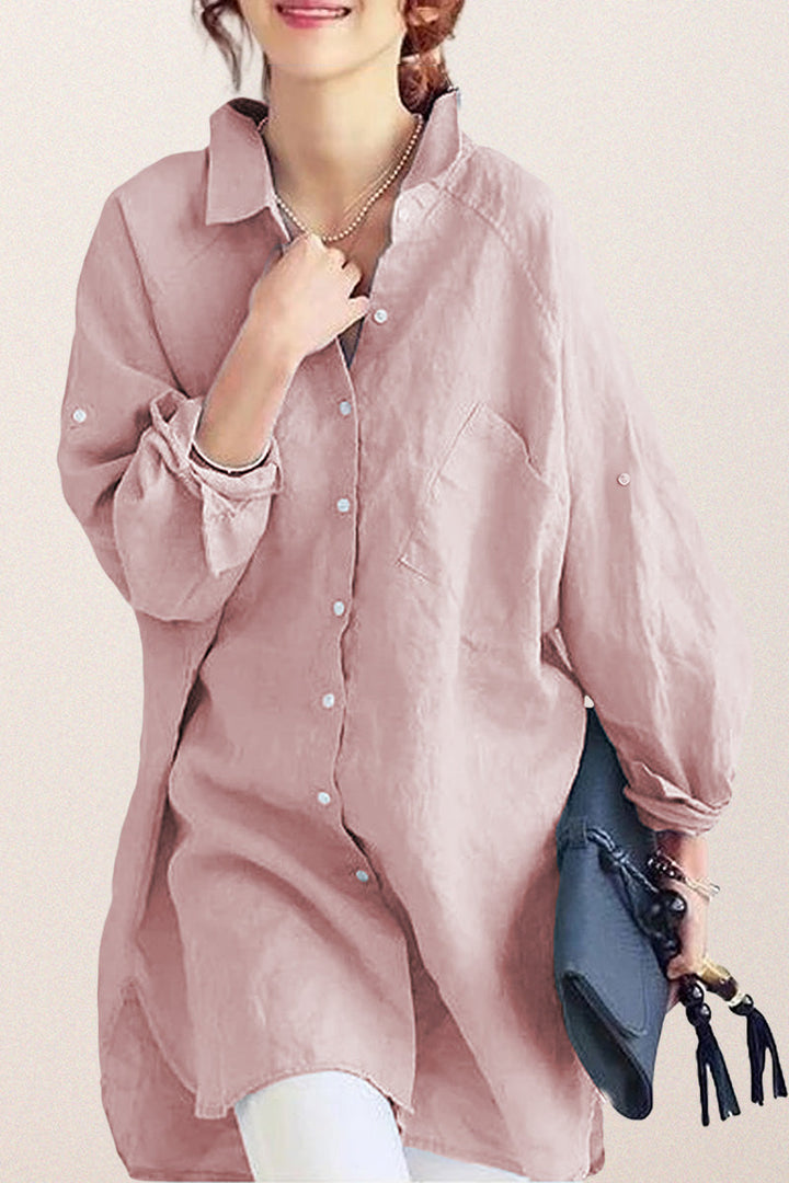 Oversized Cotton Linen Shirt