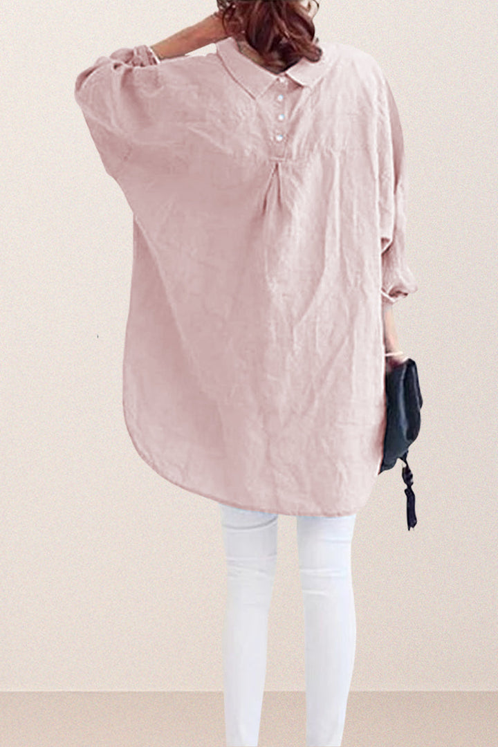 Oversized Cotton Linen Shirt