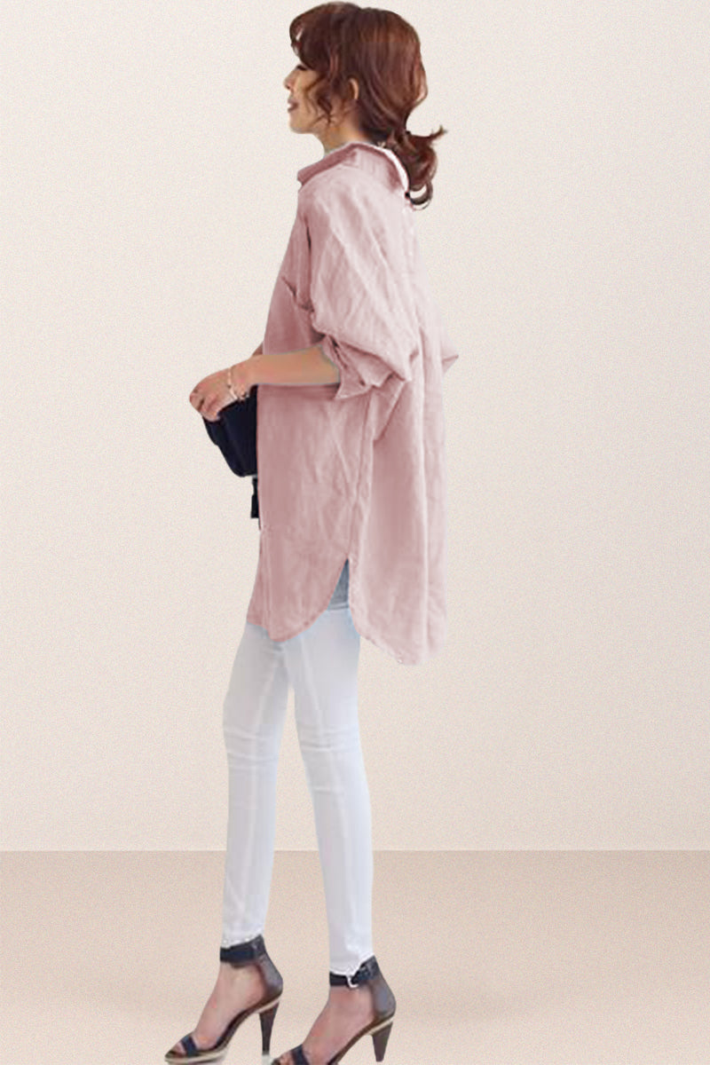 Oversized Cotton Linen Shirt