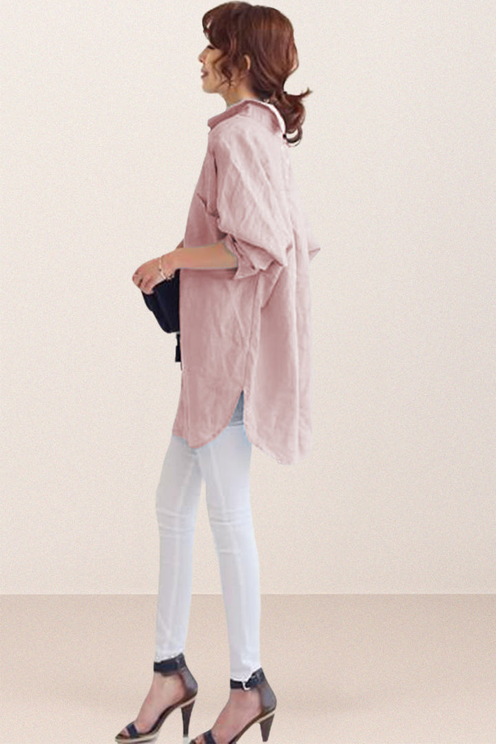 Oversized Cotton Linen Shirt