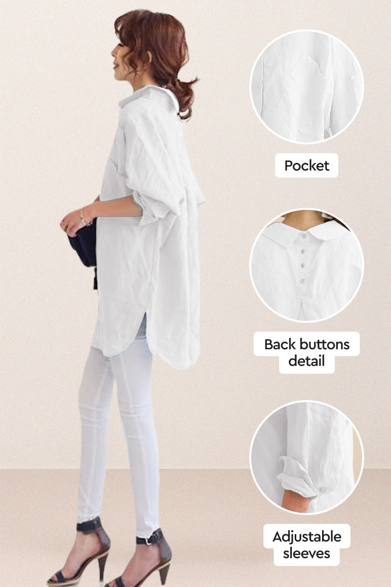 Oversized Cotton Linen Shirt