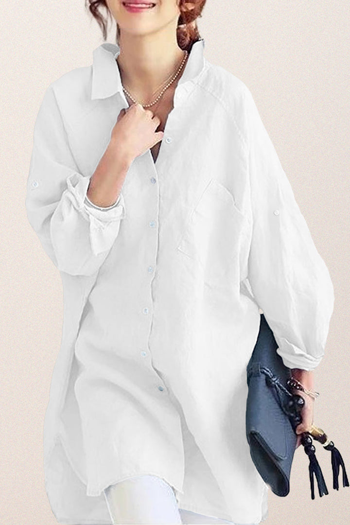 Oversized Cotton Linen Shirt