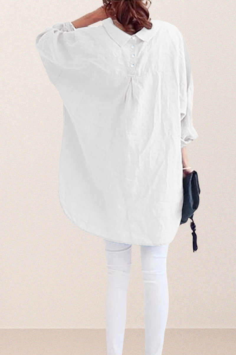 Oversized Cotton Linen Shirt