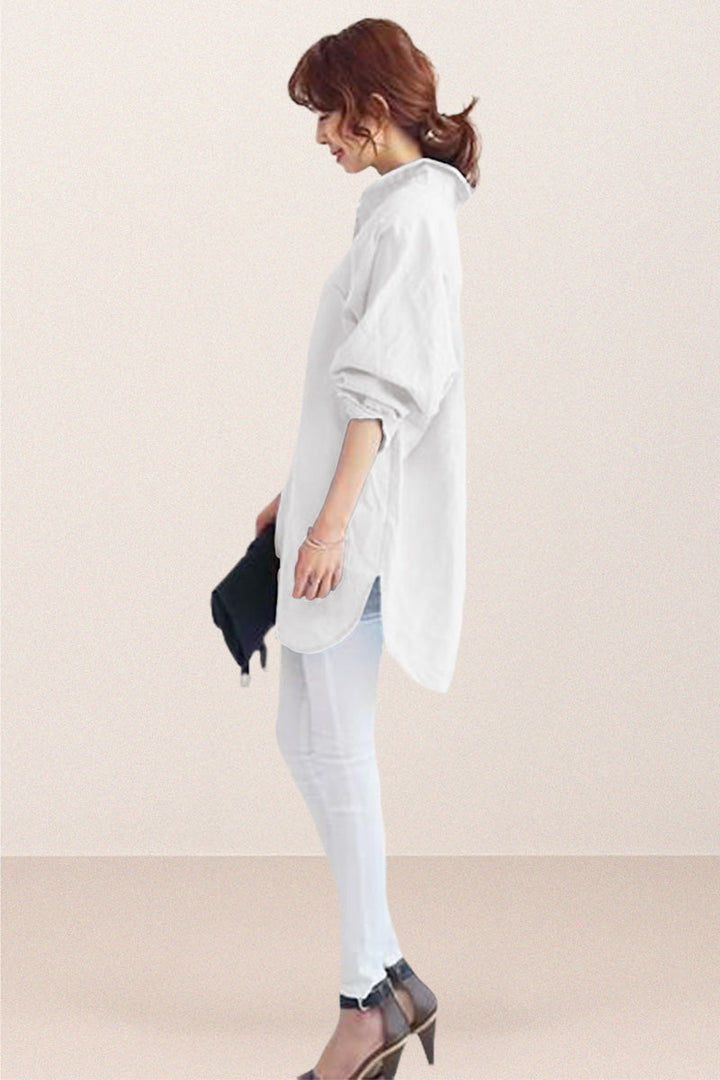 Oversized Cotton Linen Shirt