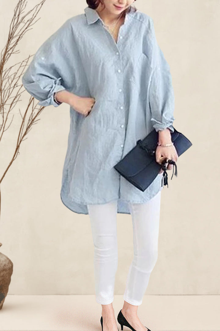Oversized Cotton Linen Shirt