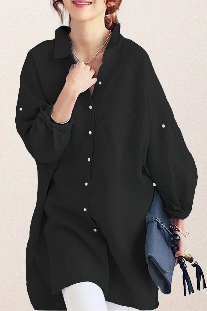 Oversized Cotton Linen Shirt