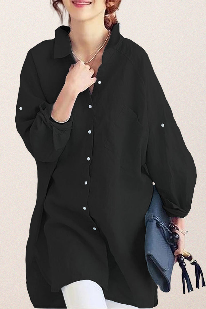 Oversized Cotton Linen Shirt