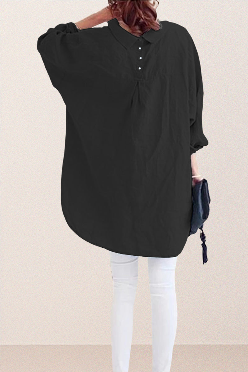 Oversized Cotton Linen Shirt