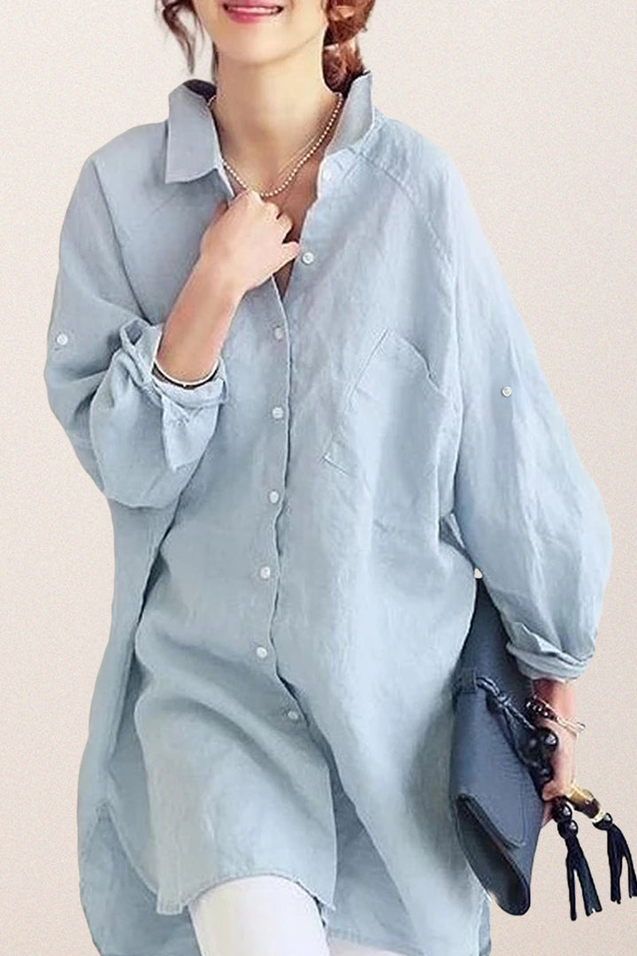Oversized Cotton Linen Shirt