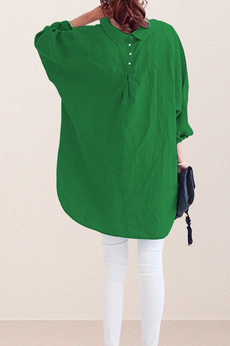Oversized Cotton Linen Shirt