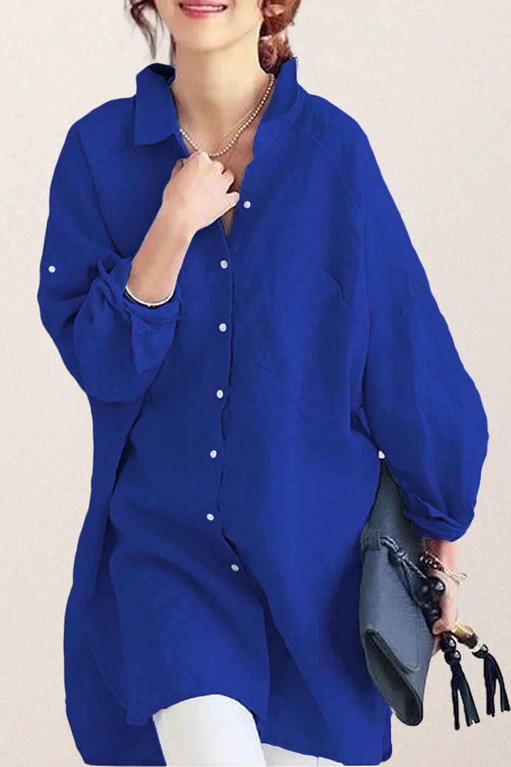 Oversized Cotton Linen Shirt