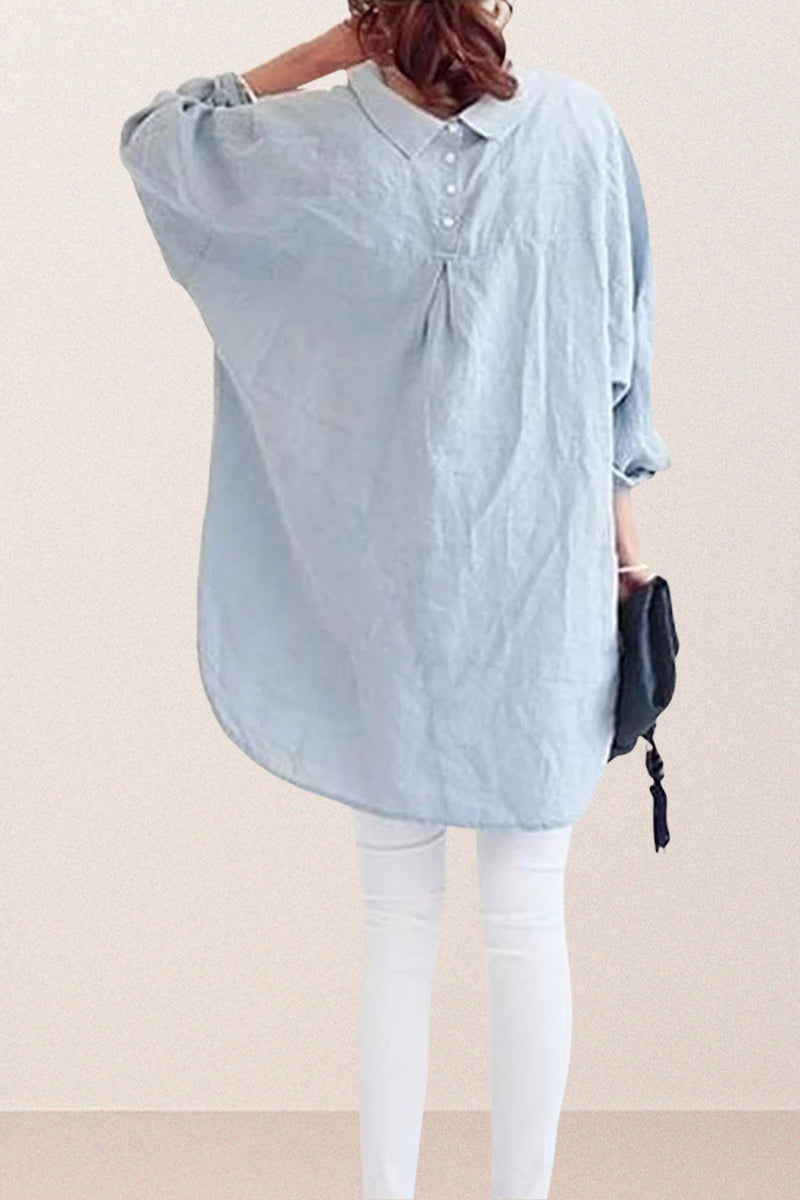 Oversized Cotton Linen Shirt