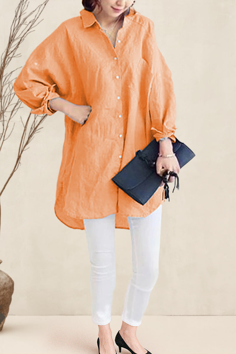 Oversized Cotton Linen Shirt