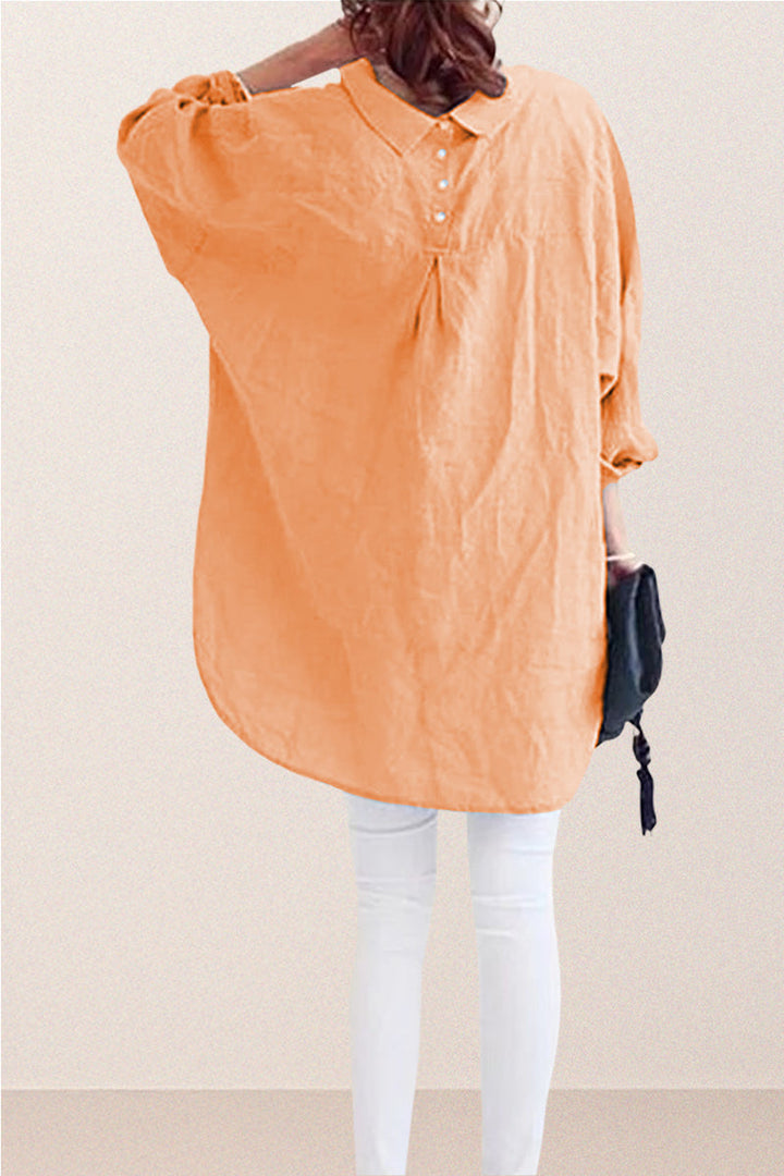 Oversized Cotton Linen Shirt