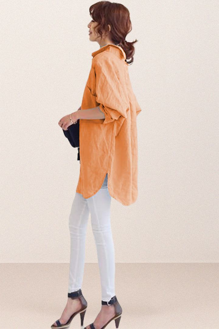 Oversized Cotton Linen Shirt
