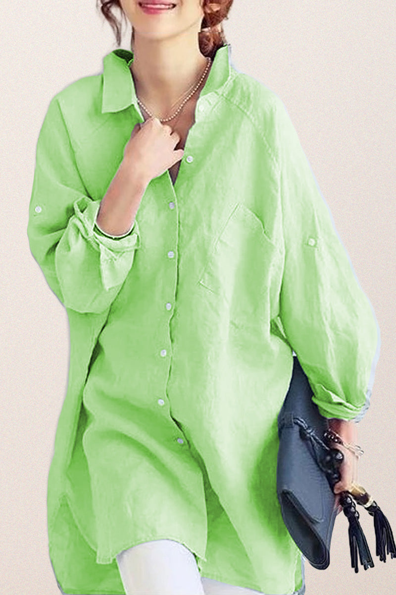 Oversized Cotton Linen Shirt