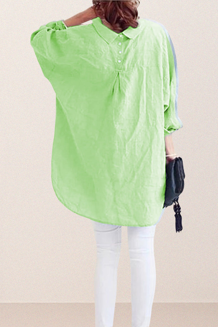 Oversized Cotton Linen Shirt