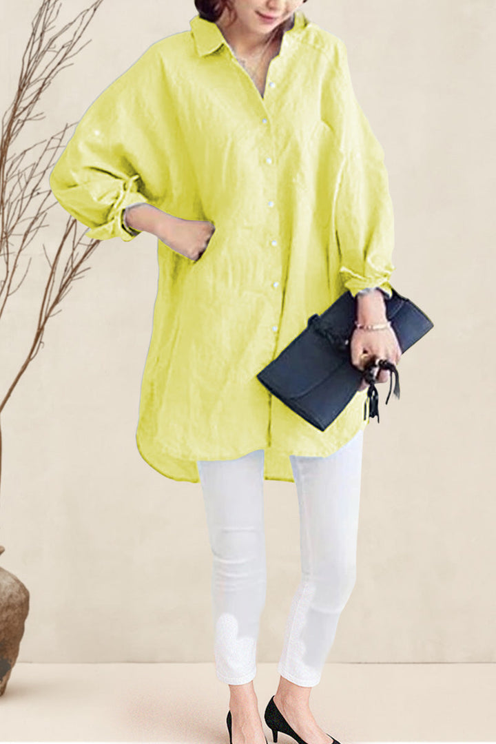Oversized Cotton Linen Shirt