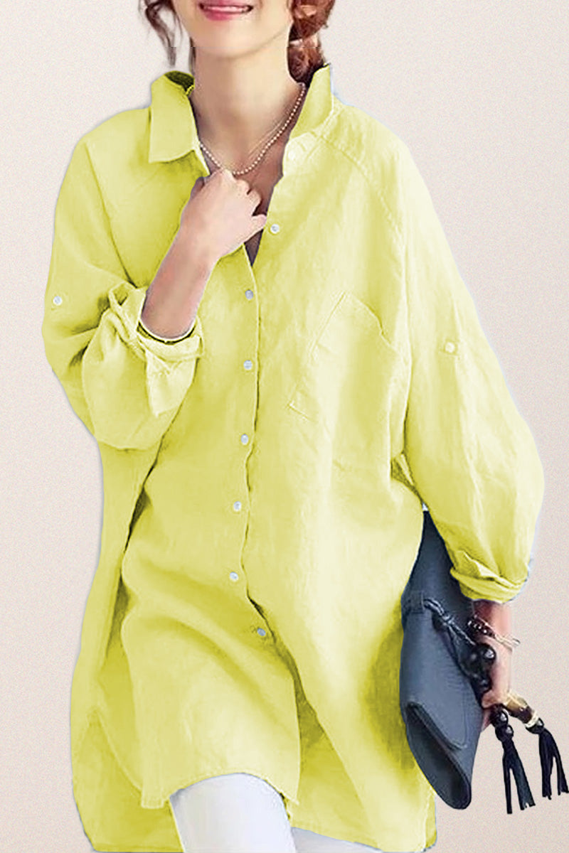 Oversized Cotton Linen Shirt