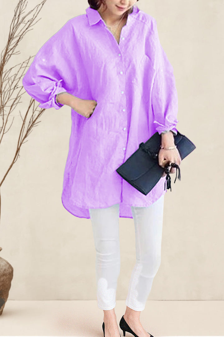 Oversized Cotton Linen Shirt