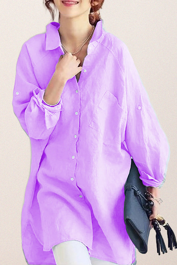 Oversized Cotton Linen Shirt