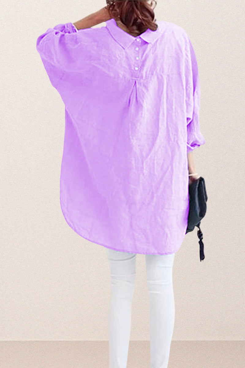 Oversized Cotton Linen Shirt