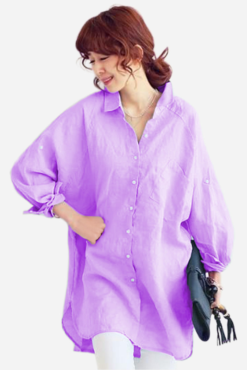 Oversized Cotton Linen Shirt