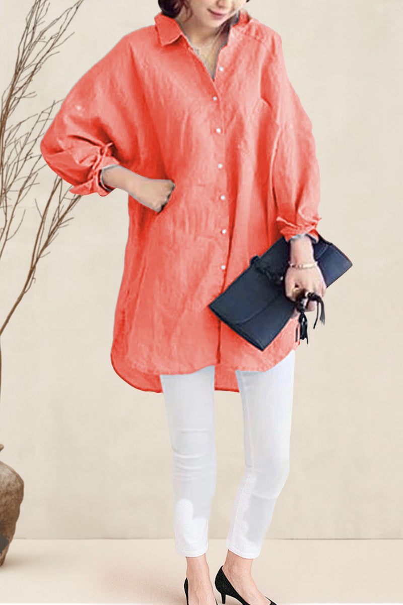 Oversized Cotton Linen Shirt