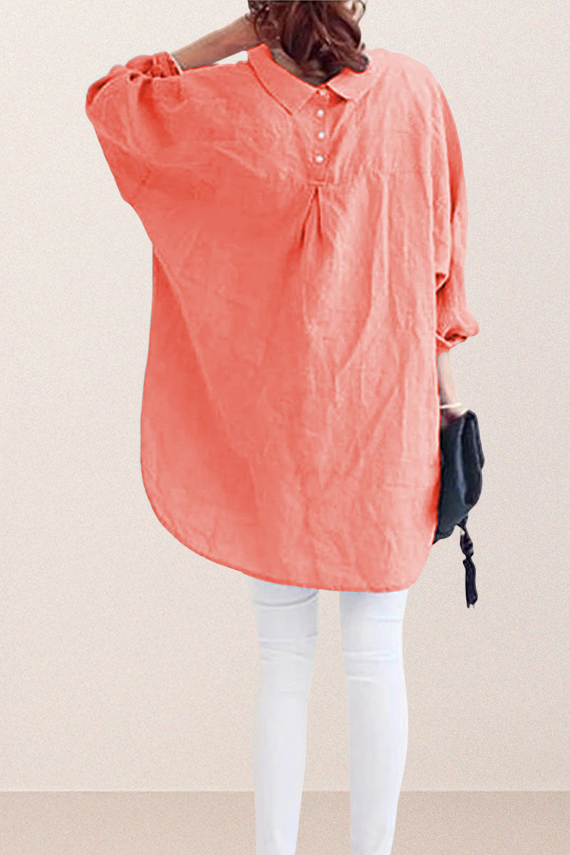 Oversized Cotton Linen Shirt