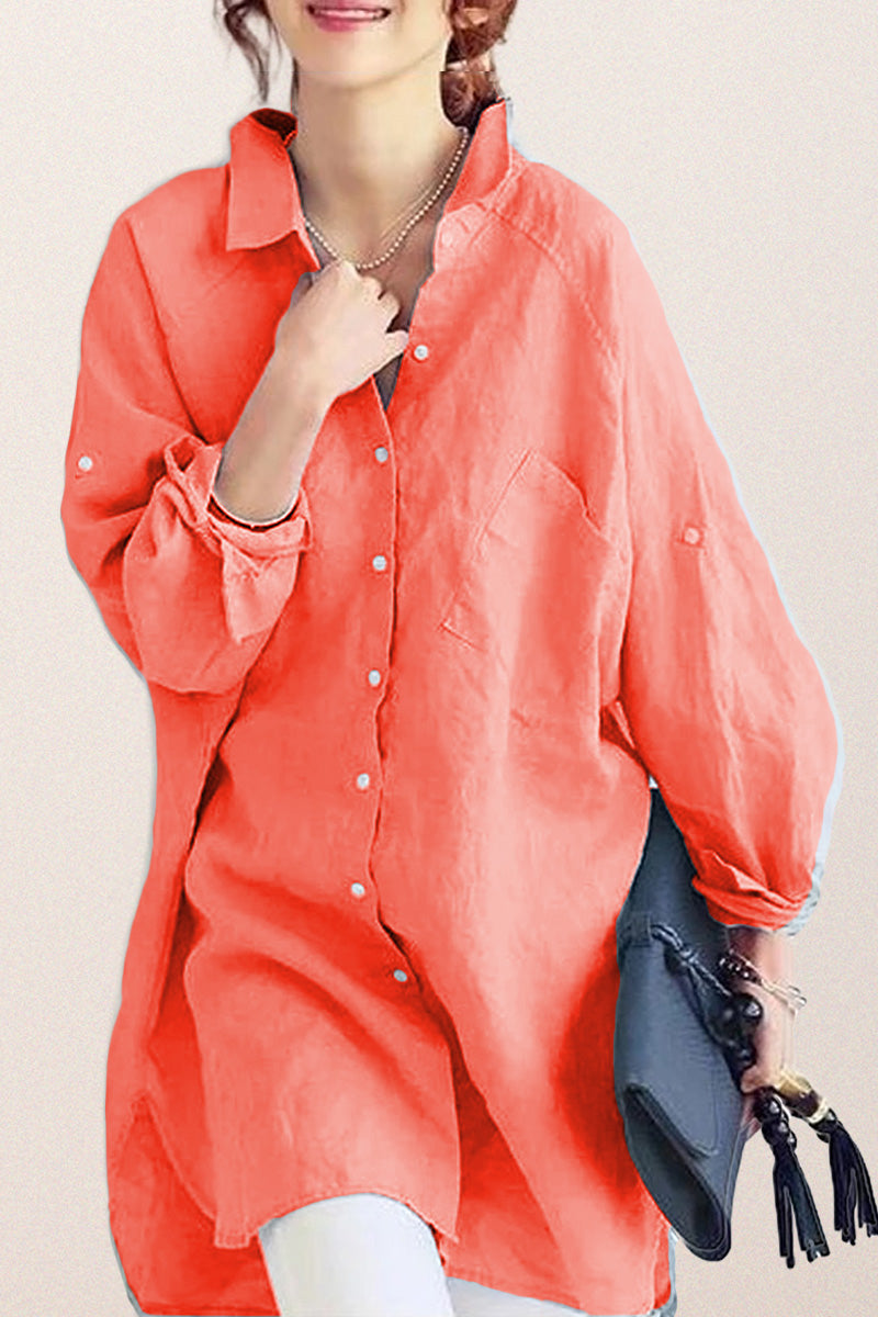 Oversized Cotton Linen Shirt