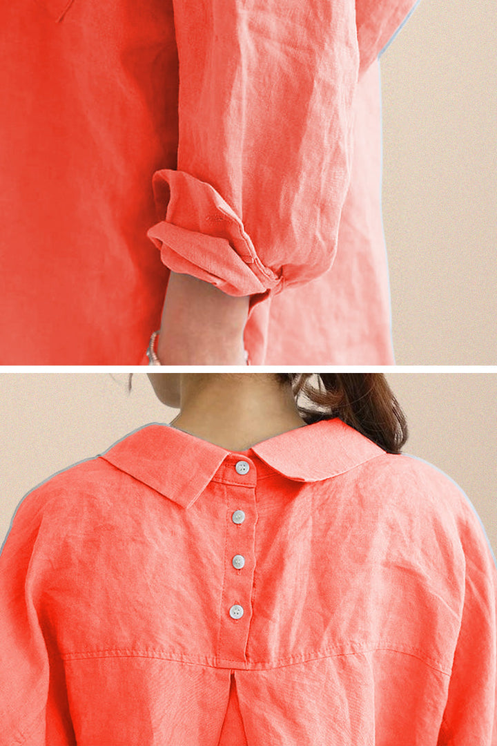 Oversized Cotton Linen Shirt