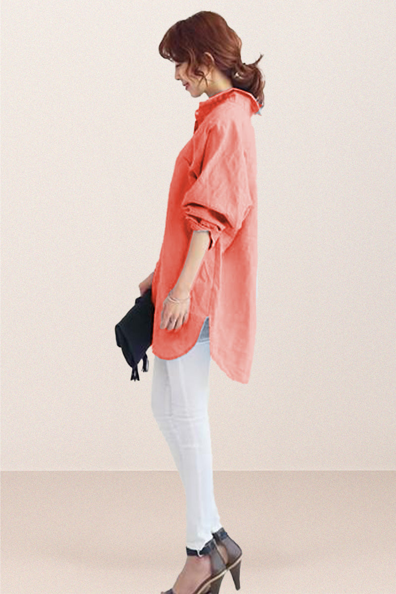 Oversized Cotton Linen Shirt