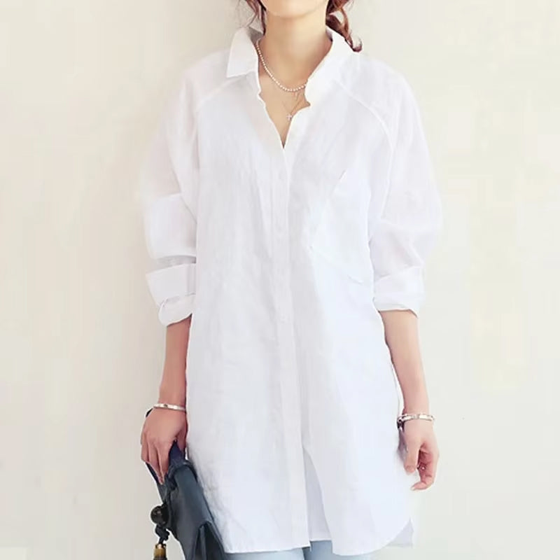 Oversized Cotton Linen Shirt