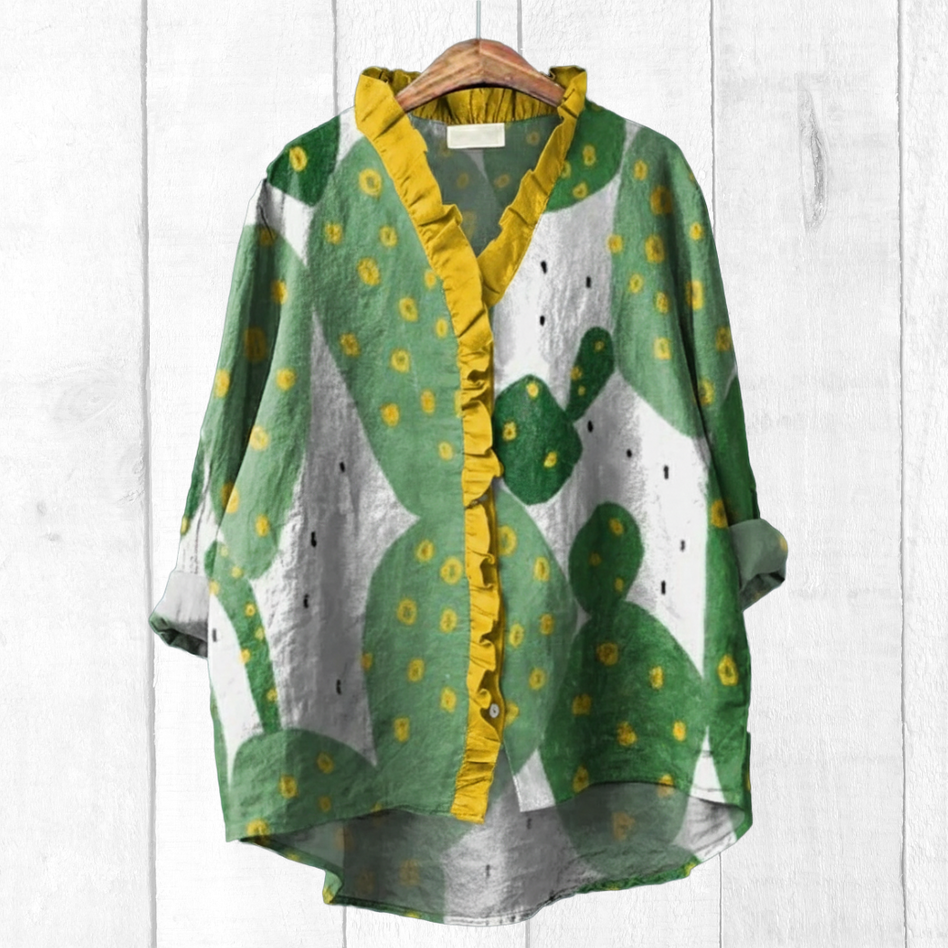 Samantha - Ruffle Shirt