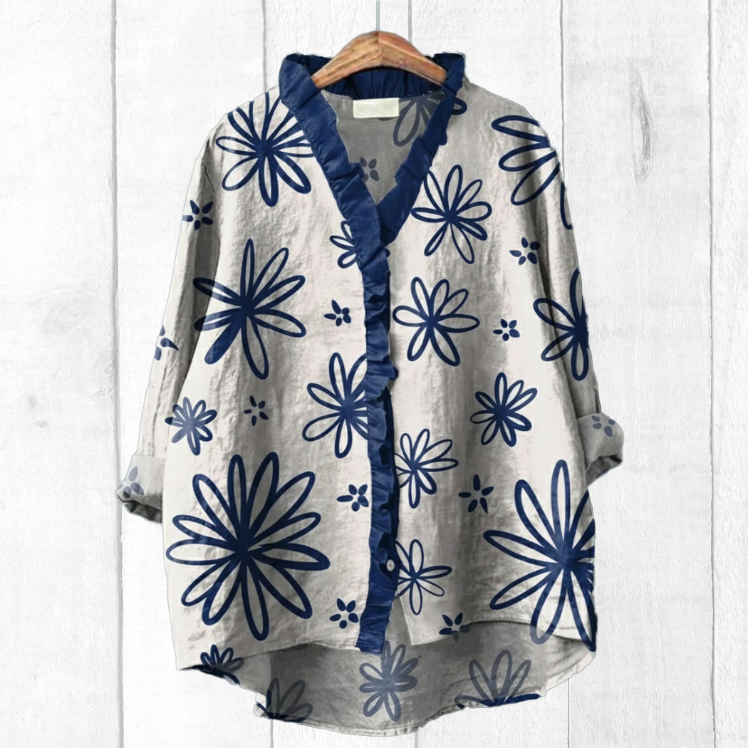 Samantha - Ruffle Shirt