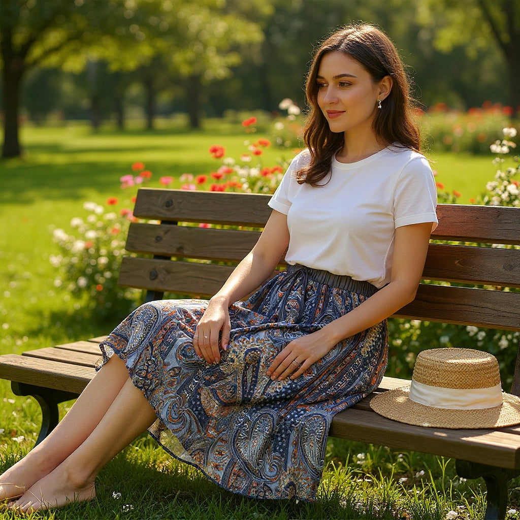 Saint Lucy Linen Blend Skirt